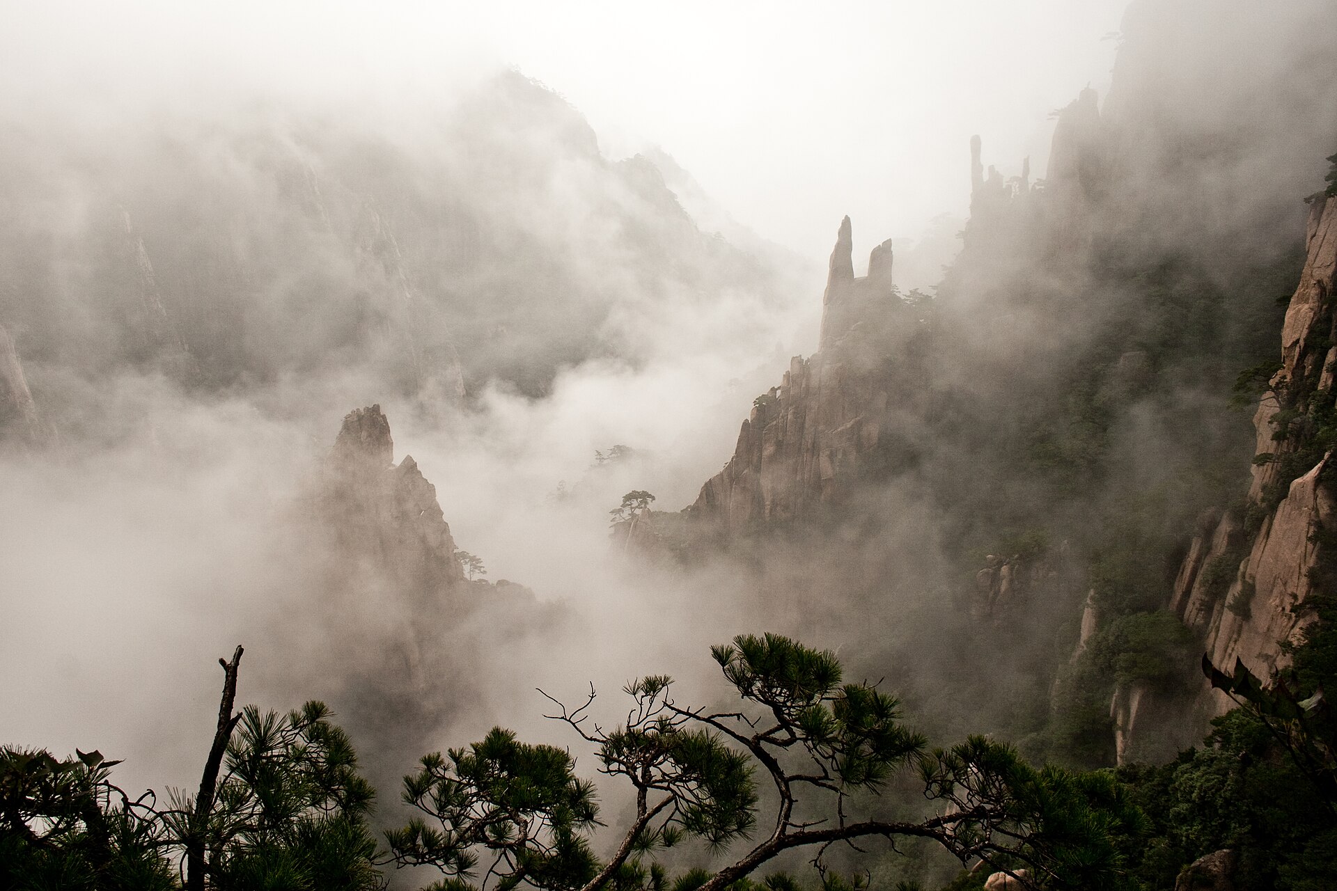 Huangshan mountain clouds, Huangshan