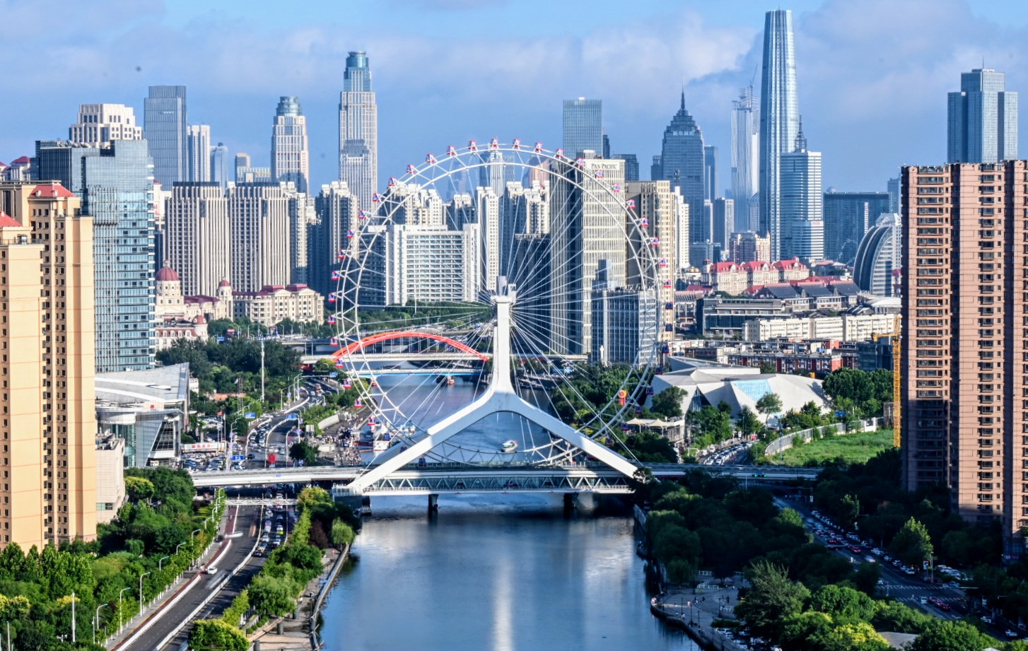 Tianjin Hai River skyline, Tianjin