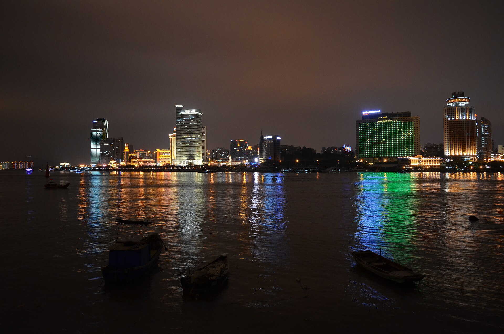 Xiamen skyline night, Xiamen