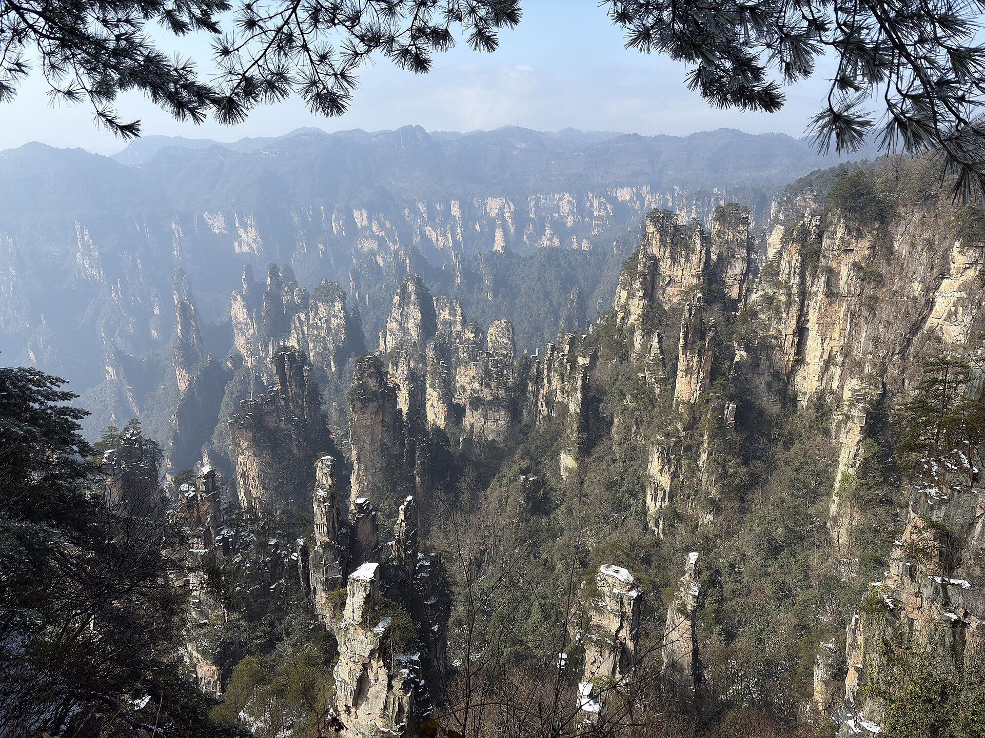Zhangjiajie sandstone pillars, Zhangjiajie